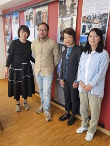Tillmann Hauenstein mit dem Besuch aus Japan